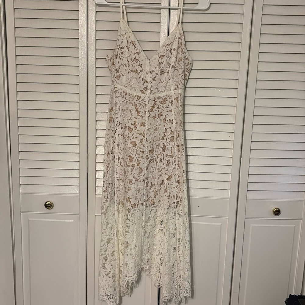 Lulus white lace dress